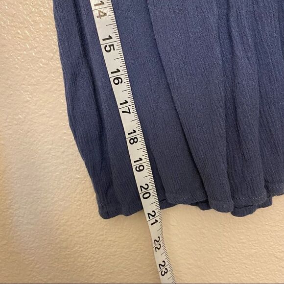 Wallflower Slate blue lace tank top sleeveless blouse-M - Picture 4 of 11